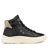 Buty dla dziewczynek - Sneakersy Geox J Laquinny J56M3A 000BC C0531 D Czarny - miniaturka - grafika 1