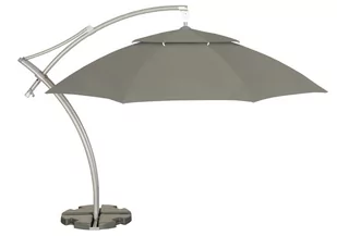 Parasol ogrodowy Litex Garden Ibiza 420 cm szary - Parasole ogrodowe - miniaturka - grafika 1