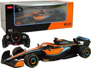Rastar Auto R/C Wyścigówka McLaren F1 1:18 Pomarańczowy Rastar - Samochody i pojazdy dla dzieci - miniaturka - grafika 1