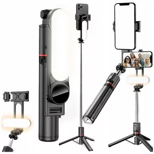 KIJEK DO SELFIE L15 Z LAMPĄ LED I FUNKCJĄ STATYWU - Selfie stick - miniaturka - grafika 1