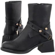 Botki damskie - Botki Czarne K7183-01/00-8 (MA1443-a) Maciejka - miniaturka - grafika 1