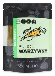 FOOD STUDIO (buliony w płynie) BULION WARZYWNY W PŁYNIE BEZGLUTENOWY BIO 350 ml - - Buliony i przyprawy w kostkach - miniaturka - grafika 1
