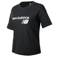 Koszulki i topy damskie - Koszulka New Balance WT03805BK - czarna - miniaturka - grafika 1