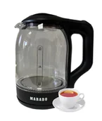 Czajniki elektryczne - MARADO MA-0806 SZKLANY 2L 1500W CZARNY - miniaturka - grafika 1