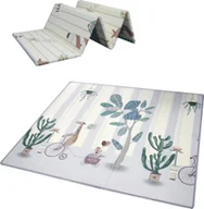 Maty edukacyjne - Składana Mata Antpoślizgowa Dla Niemowląt Dwustronna, Wodoodporna 180x200cm - miniaturka - grafika 1