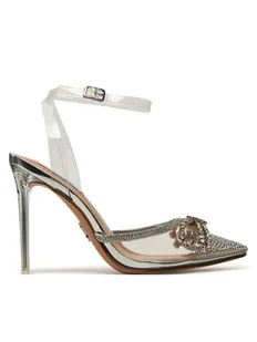 Steve Madden Sandały Vibrantly-R SM11002777 Srebrny - Sandały damskie - miniaturka - grafika 1