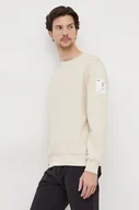 Bluzy męskie - Pepe Jeans bluza bawełniana Ray męska kolor beżowy z aplikacją - miniaturka - grafika 1