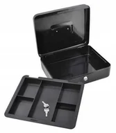 Sejfy i kasy pancerne - Kasetka na pieniądze duża czarna 30x24x9cm - miniaturka - grafika 1