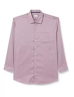 Seidensticker Męska koszula biznesowa, bez prasowania, o prostym kroju, krój regular fit, długi rękaw, kołnierz Kent, 100% bawełna, granatowy (Beere), 45 - Koszule męskie - miniaturka - grafika 1