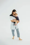 Nosidełka dla dzieci - LennyLamb Nosidło LennyLamb LennyHip - Dzikie Wino Bouquet Regulowane - miniaturka - grafika 1