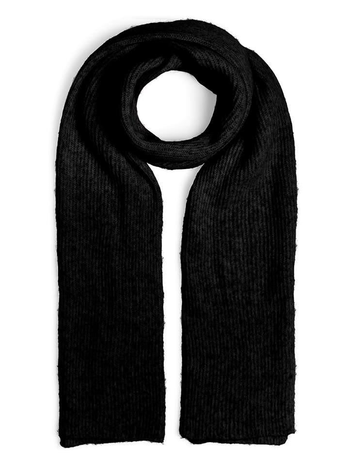 Pieces Szal w kolorze czarnym
