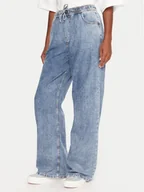 Spodnie damskie - Roxy Jeansy Stunning ERJDP03313 Niebieski Relaxed Fit - miniaturka - grafika 1