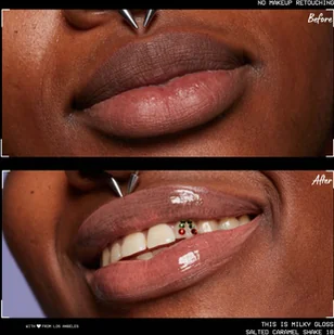 NYX PROFESSIONAL MAKEUP THIS IS MILKY GLOSS 18 Salted Caramel Shake 4ml - Błyszczyk do ust 18 Salted Caramel Shake - Błyszczyki do ust - miniaturka - grafika 9