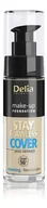 Podkłady do twarzy - DELIA Cosmetics Stay Flawless Cover Podkład kryjący 16H nr 506 Coffe 30ml - miniaturka - grafika 1