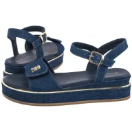 Sandały damskie - Sandały Sandal Blue T3A2-33788-1828 800 (TH1306-a) Tommy Hilfiger - miniaturka - grafika 1