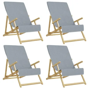 Ręczniki plażowe, 4 szt., szare, 60x135 cm, tkanina, 400 g/m² - Ręczniki - miniaturka - grafika 1