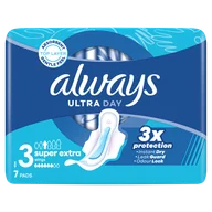 Podpaski - Always Ultra Day, podpaski ze skrzydełkami, Super Extra, 7 sztuk - miniaturka - grafika 1