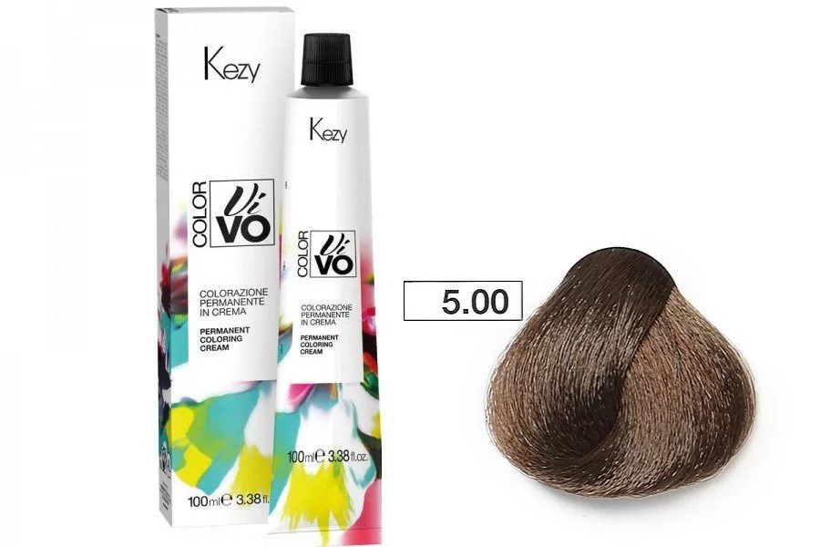 Farba do włosów Kezy Color Vivo 100 ml   5.00 jasny brąz