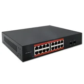 Switche - Switch QOLTEC 52364 Gigabit Ethernet, 18 portów, Funkcja PoE - miniaturka - grafika 1