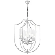 Lampy sufitowe - NOWOCZESNA LAMPA WISZĄCA CHROMOWANA MEGI W6 - miniaturka - grafika 1
