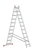 Drabiny - B2B Partner Dwuczęściowa drabina aluminiowa HOBBY, 2x11 szczebli , 5,06 m VEN.2011 - miniaturka - grafika 1