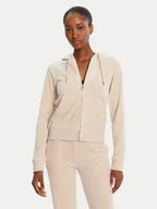 Bluzy damskie - Juicy Couture Bluza Robertson JCAP176G Beżowy Slim Fit - miniaturka - grafika 1