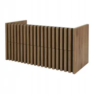 Szafki łazienkowe - Szafka pod umywalkę Deftrans Line wisząca 100,5 cm dąb złoty - miniaturka - grafika 1