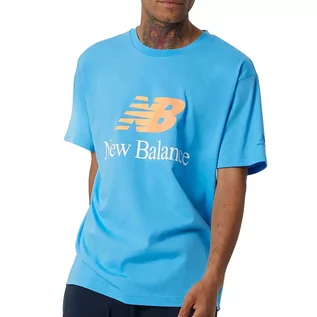 Koszulki sportowe męskie - Koszulka New Balance MT21529VSK - niebieska - grafika 1