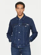 Kurtki męskie - Calvin Klein Jeans Kurtka jeansowa J30J326553 Granatowy Straight Fit - miniaturka - grafika 1