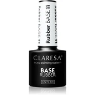 Lakiery hybrydowe - Claresa rubber base 11 baza kauczukowa 5ml - miniaturka - grafika 1