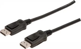 Assmann Kabel połączeniowy DisplayPort 1.2 z zatrzaskami Typ DP/DP M/M czarny 1m AKASSVD00000026 - Kable komputerowe i do monitorów - miniaturka - grafika 6