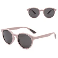 Okulary przeciwsłoneczne - Juniorskie 8-13 lat gumowe okulary przeciwsłoneczne polaryzacyjne POL-JR-59C fioletowe - miniaturka - grafika 1