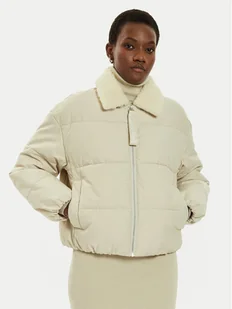 Calvin Klein Jeans Kurtka zimowa Aviator J20J224121 Beżowy Relaxed Fit - Kurtki damskie - miniaturka - grafika 1