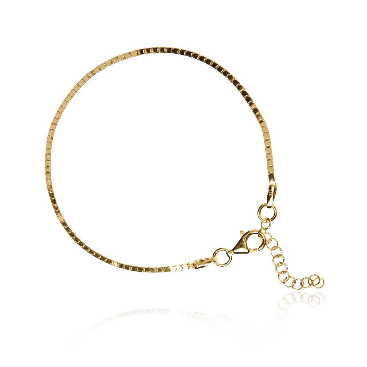 ankabizuteria.pl Bransoletka srebrna pozłacana włoska - Elegancka k