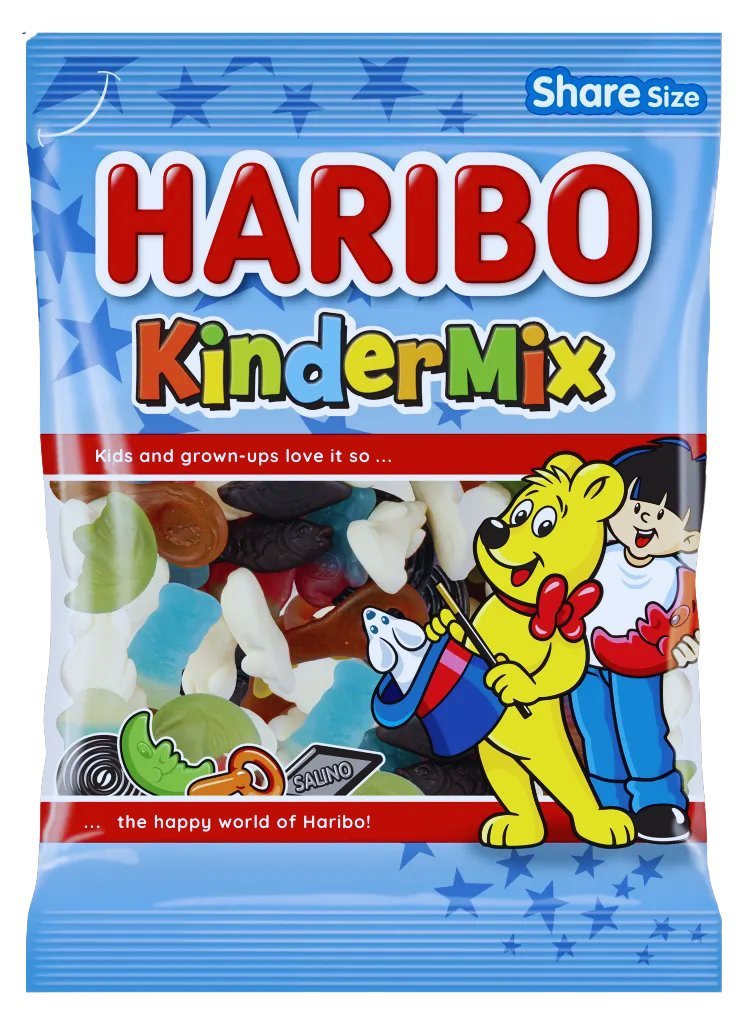 Mix żelków i lukrecji Haribo KinderMix 185g - różne kształty