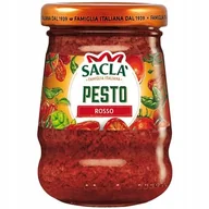 Pasztet i przetwory mięsne - Pesto Rosso Sos z bazylią i suszonymi pomidorami 90g - Sacla - miniaturka - grafika 1
