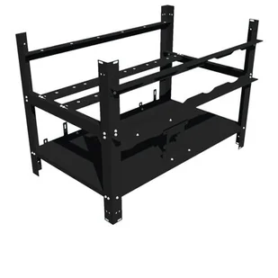 Akyga Stelaż do koparki kryptowalut Akyga AKM061 6 GPU 2 PSU rig czarny bez PSU - Tuning komputera - akcesoria - miniaturka - grafika 1