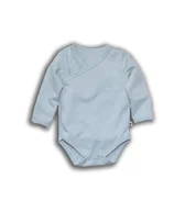 Body dla niemowląt - Nanaf Organic, Body dziecięce z długim rękawem, Mint, rozmiar 74 - miniaturka - grafika 1