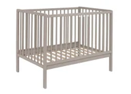 Łóżeczka i kojce - Łóżeczko JULIA kolor Taupe 100x60 BUKOWE dostawka - miniaturka - grafika 1