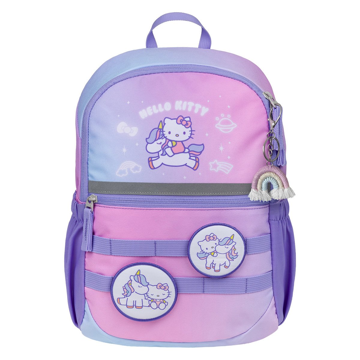 BAAGL Plecak szkolny Buddy Hello Kitty Unicorn Ergonomiczny 10L Różowy dla dziewczynki