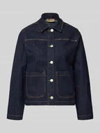 Kurtki damskie - Kurtka jeansowa z listwą guzikową model ‘KIMBERLY’ - miniaturka - grafika 1