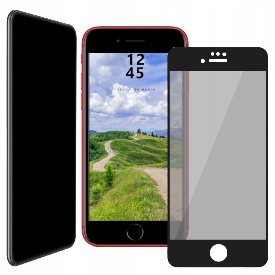 Szkło PRIVACY do IPhone 7 8 SE 2020 5d ANTI SPY