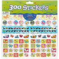 Scrapbooking - Naklejki ozdobne, motyle-biedronki-kwiatki, 300 sztuk - miniaturka - grafika 1