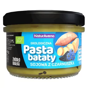 NaturAvena Pasta Sojowa z Batatami i Czarnuszką 185g - NaturAvena NAVPASTASOJZB - Pasty warzywne - miniaturka - grafika 1