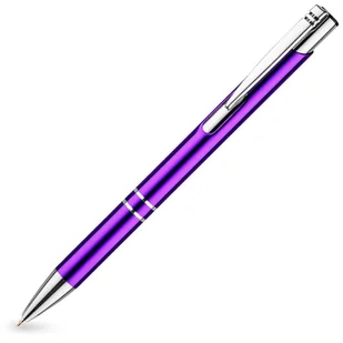 Fioletowy długopis metalowy COSMO z Twoim grawerem - 100 szt. - Długopisy - miniaturka - grafika 1