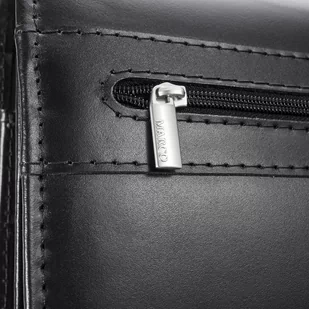 Aktówka MARCO (PL) Skóra Naturalna Torba Na Dokumenty Do Pracy CZARNA T19 - Teczki i aktówki - miniaturka - grafika 2