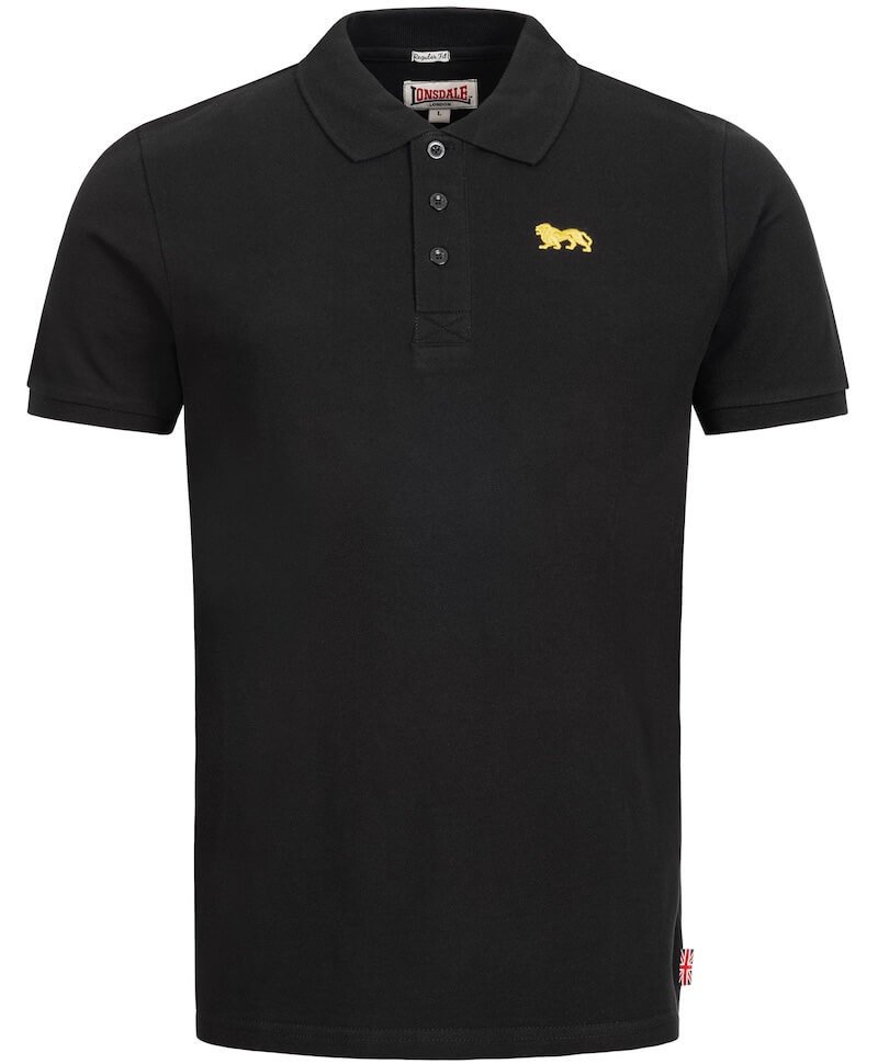 Polo LONSDALE WHALTON czarne-M