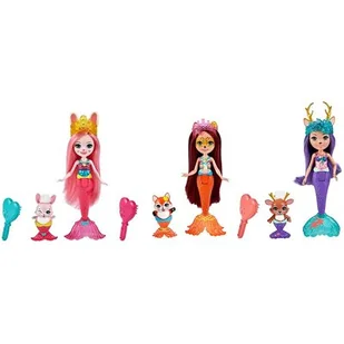 Mattel lalki Enchantimals Syreny HCF87 3 szt - Lalki dla dziewczynek - miniaturka - grafika 1