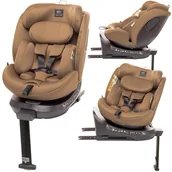 Foteliki samochodowe - Fotelik samochodowy Enzo-Fix 360° I-Size 4baby RWF Obrotowy Isofix | Mokka - miniaturka - grafika 1