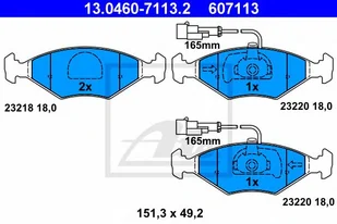 Klocki hamulcowe ATE 13.0460-7113 23220180 - Klocki hamulcowe - miniaturka - grafika 1